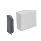 OBO Trunking end cap, single, black - Rubicon Installer Portal